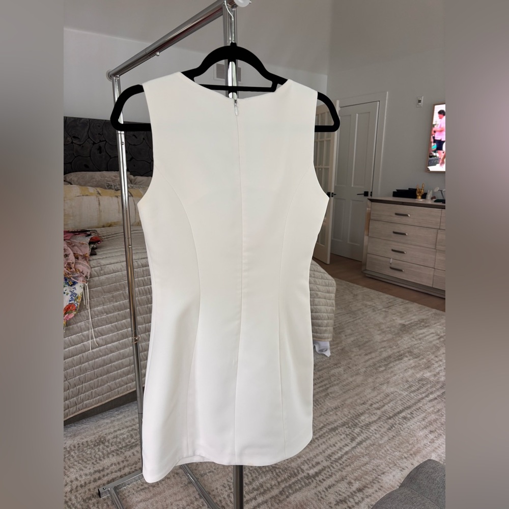 Amanda Uprichard White puzzle Mini Dress S - Picture 2 of 11